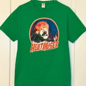 Fruit of the Loom The Year W/out a Santa Claus Heat Miser Graphic Print Tee Med